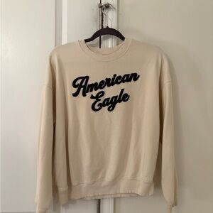 American Eagle Outfitters Cream Sweatshirt